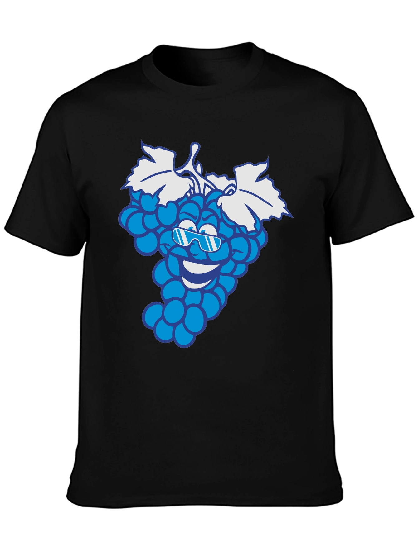 Cool Grape Cartoon Graphic T-Shirt