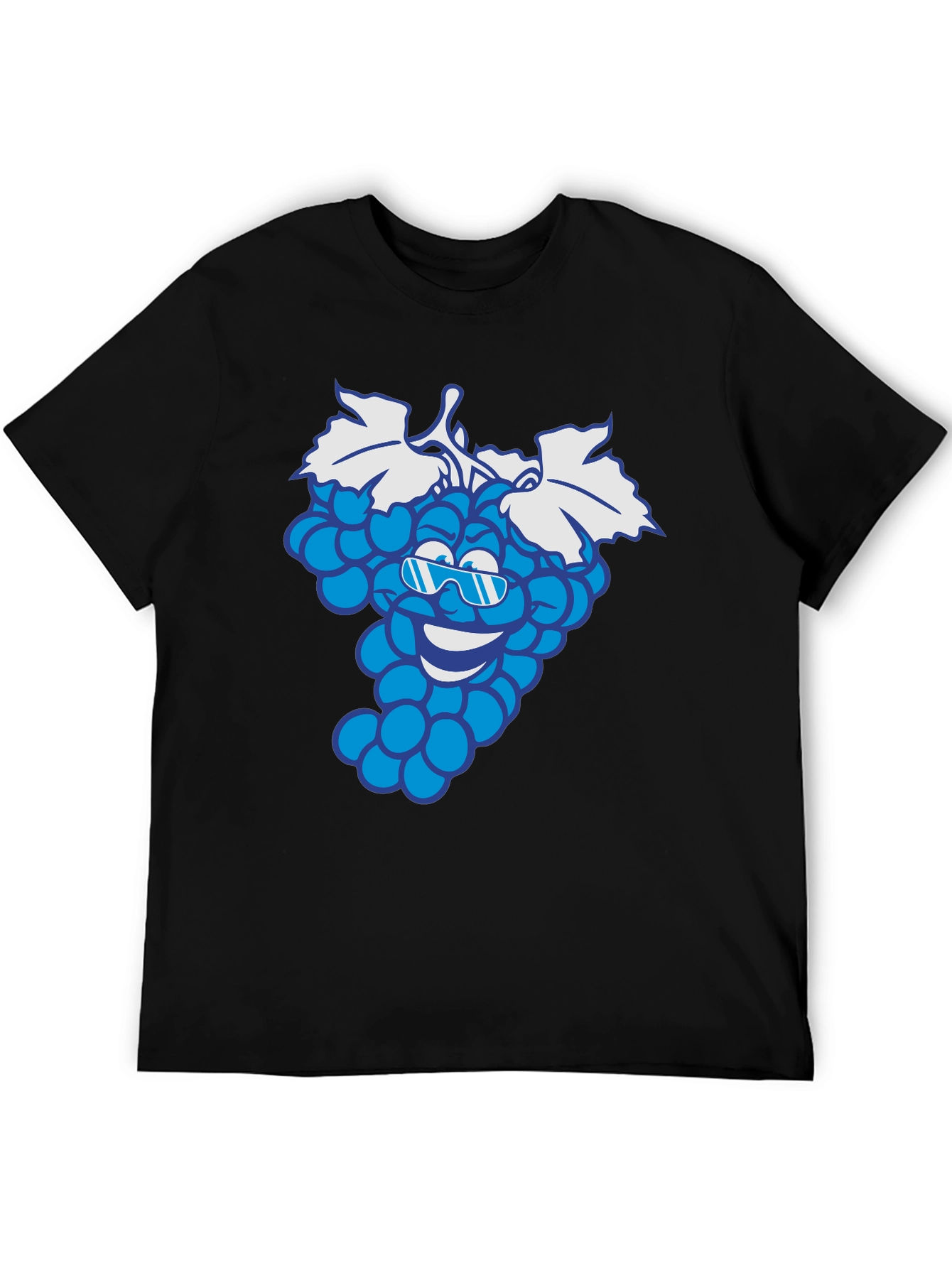Cool Grape Cartoon Graphic T-Shirt