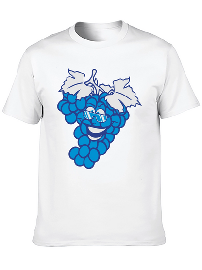 Cool Grape Cartoon Graphic T-Shirt