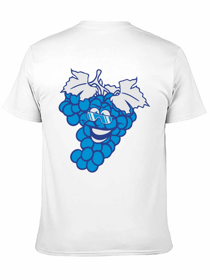 Cool Grape Cartoon Graphic T-Shirt