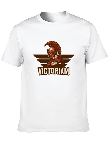 Victorian Spartan Graphic T-Shirt - Black