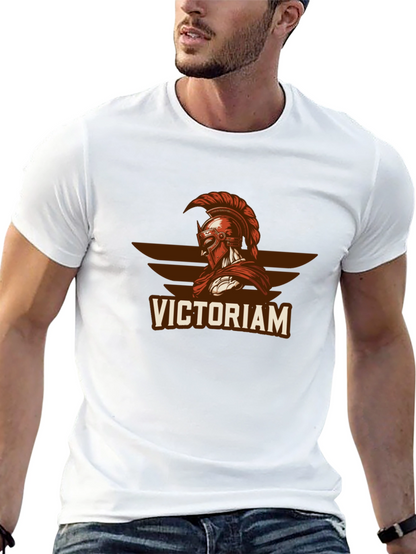 Victorian Spartan Graphic T-Shirt - Black
