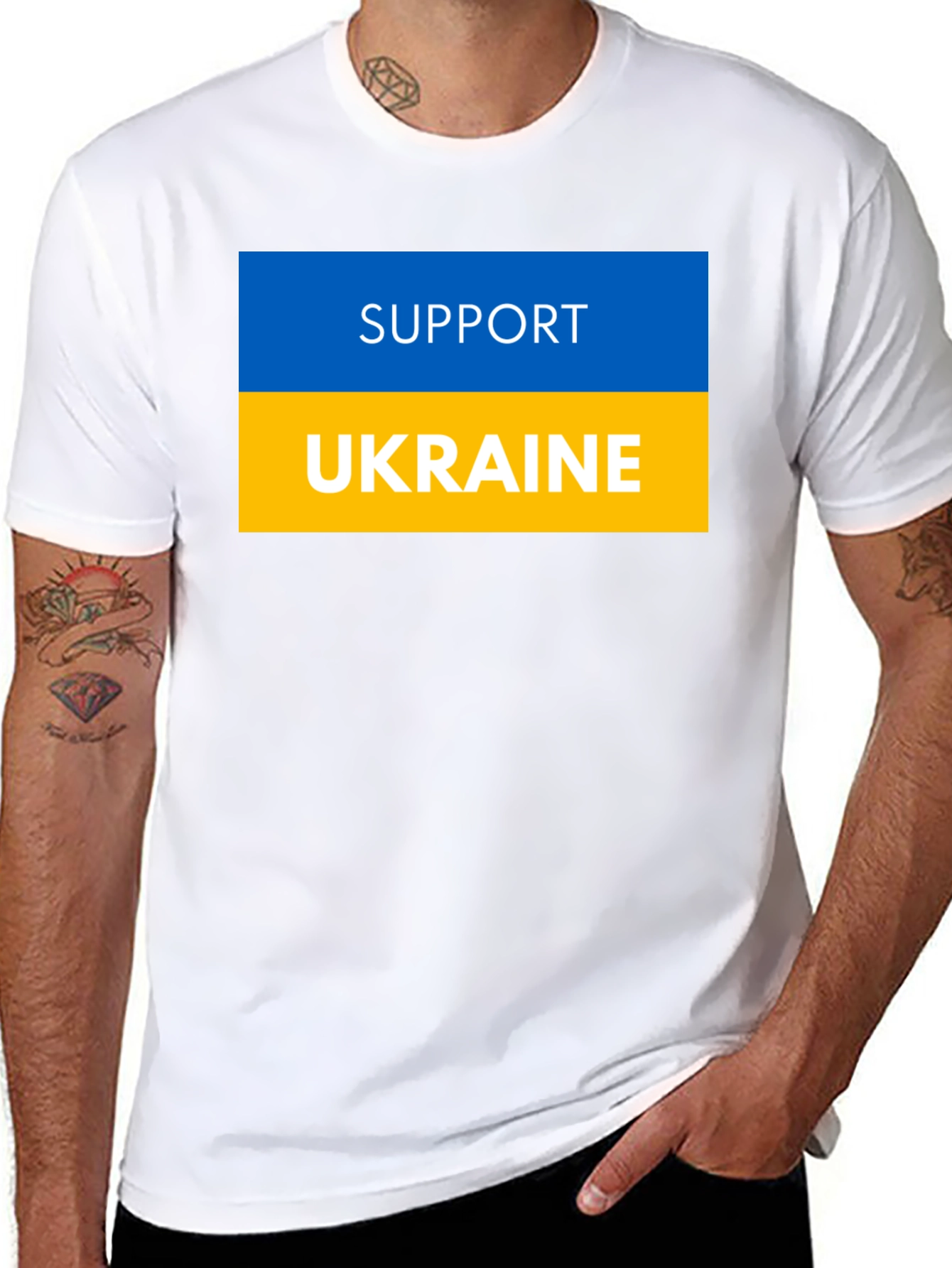 Support Ukraine Graphic Tee - Patriotic T-Shirt