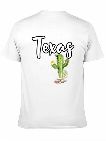 Texas Cactus Graphic T-Shirt - State Pride