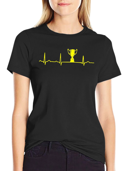 Trophy Heartbeat Black T-Shirt