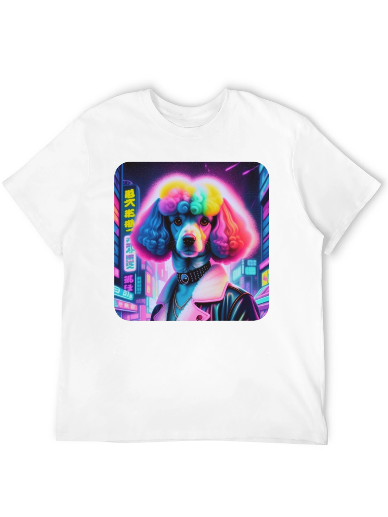 Cyberpunk Poodle Graphic Tee