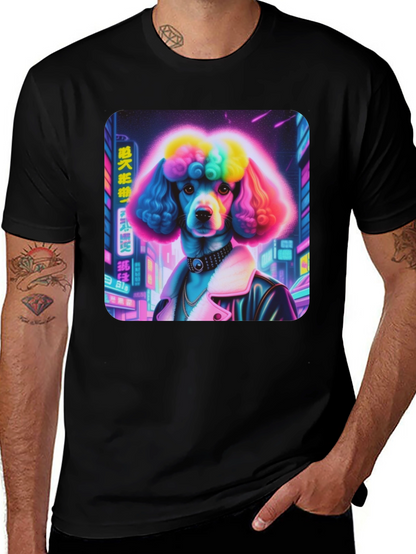 Cyberpunk Poodle Graphic Tee