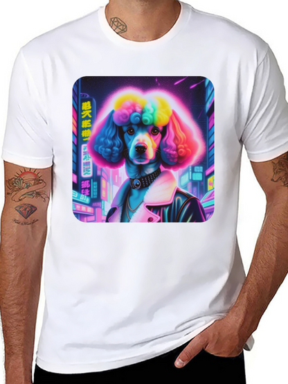 Cyberpunk Poodle Graphic Tee