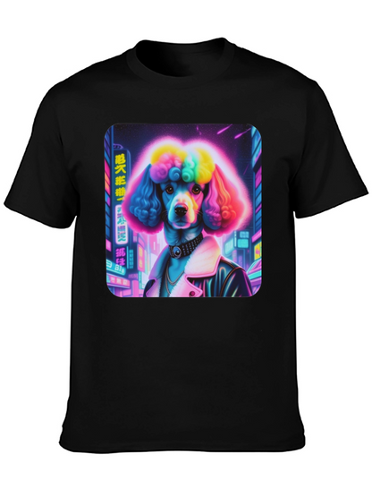 Cyberpunk Poodle Graphic Tee