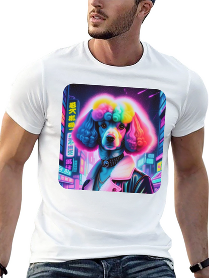 Cyberpunk Poodle Graphic Tee