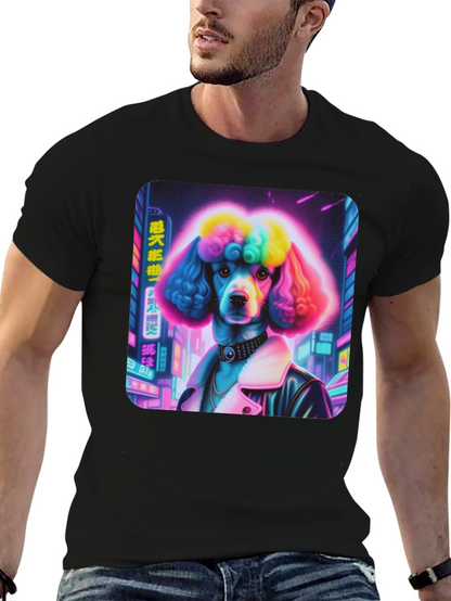 Cyberpunk Poodle Graphic Tee