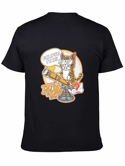 Total Solar Eclipse 2024 Cat T-Shirt
