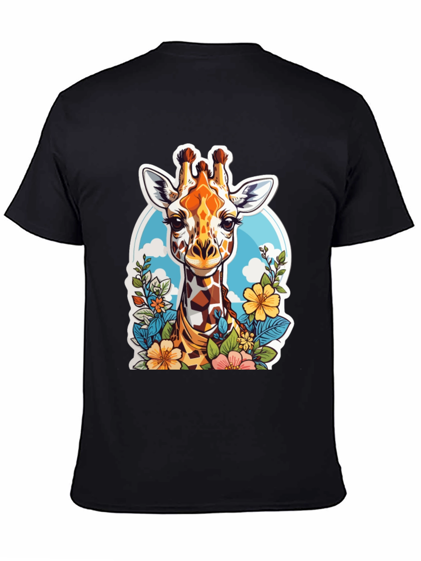 Giraffe Floral Graphic Tee - Unisex
