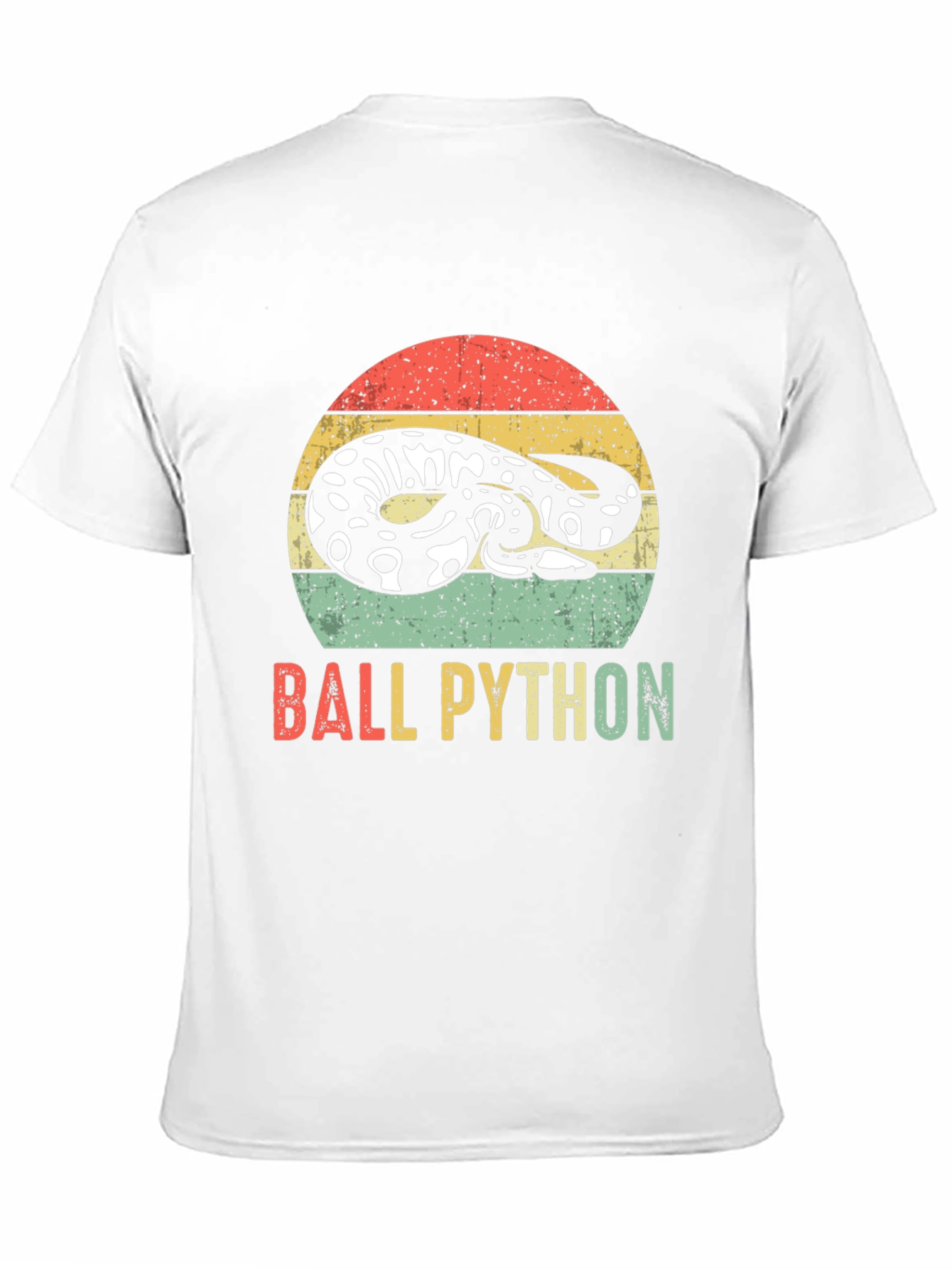 Retro Ball Python T-Shirt - Snake Lover Tee