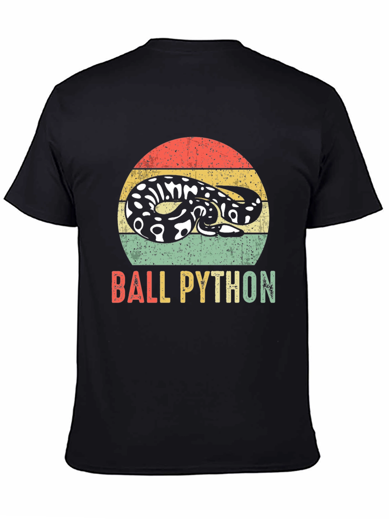 Retro Ball Python T-Shirt - Snake Lover Tee