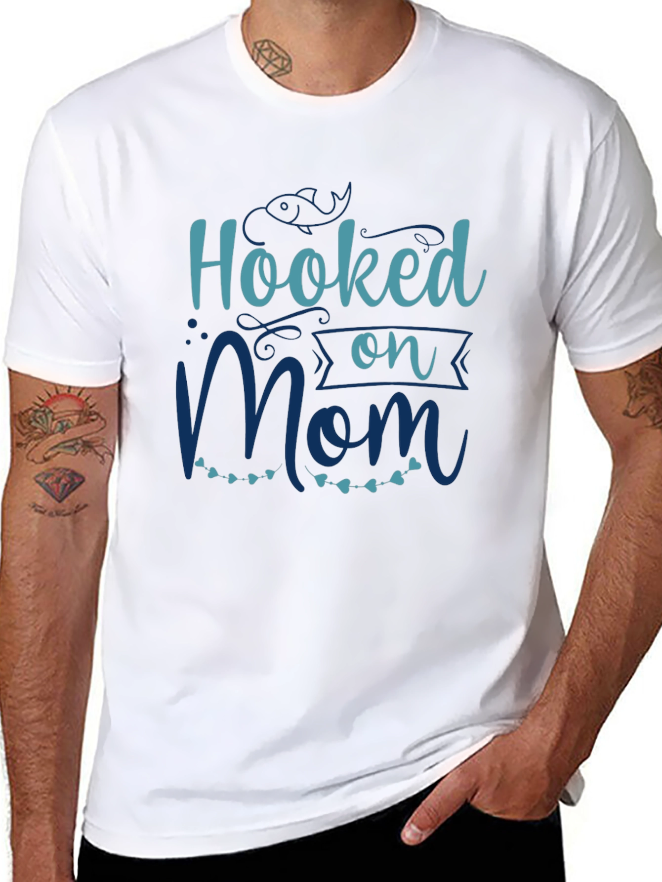 Hooked on Mom Graphic T-Shirt