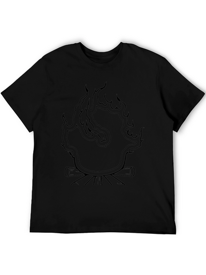 Campfire Graphic Tee - Black Unisex T-Shirt