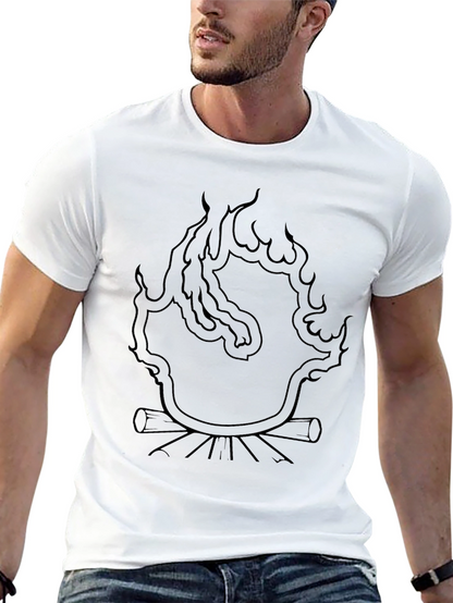 Campfire Graphic Tee - Black Unisex T-Shirt