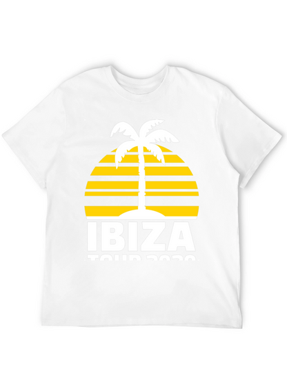 Ibiza Tour 2020 Graphic T-Shirt - Palm Tree Design