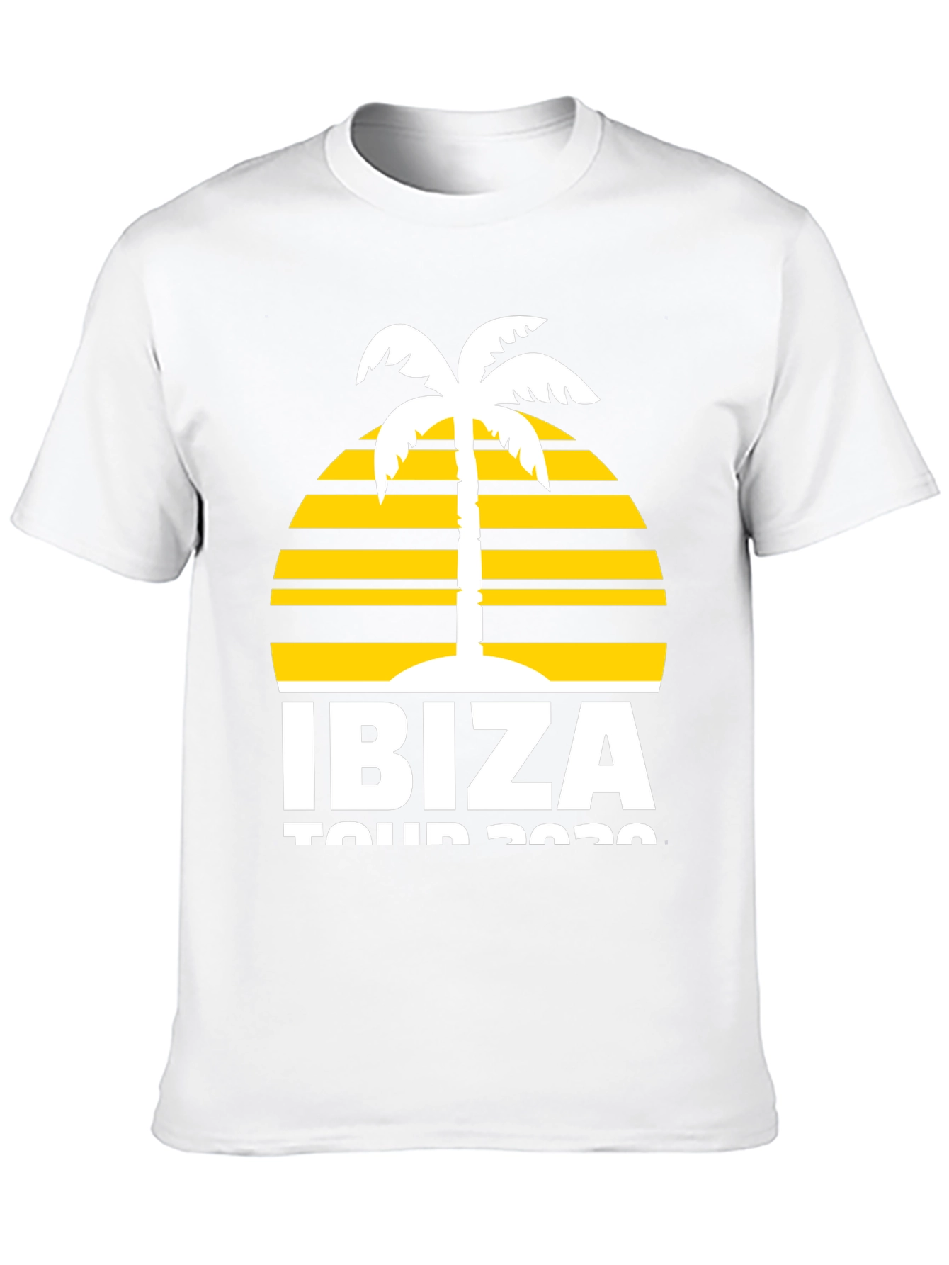 Ibiza Tour 2020 Graphic T-Shirt - Palm Tree Design