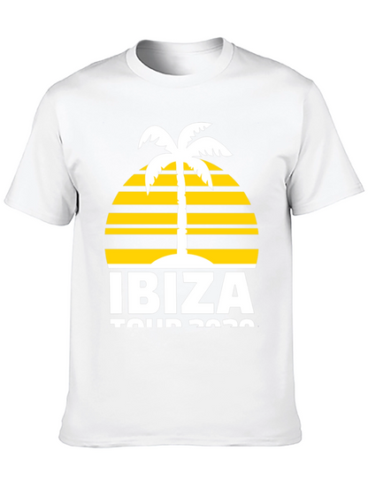 Ibiza Tour 2020 Graphic T-Shirt - Palm Tree Design