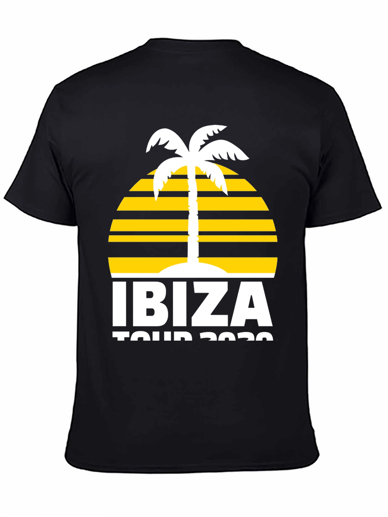 Ibiza Tour 2020 Graphic T-Shirt - Palm Tree Design