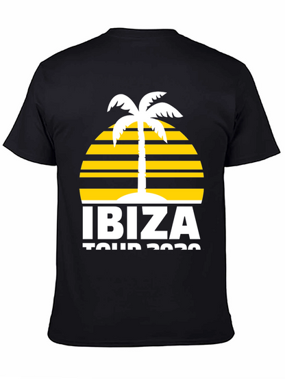 Ibiza Tour 2020 Graphic T-Shirt - Palm Tree Design