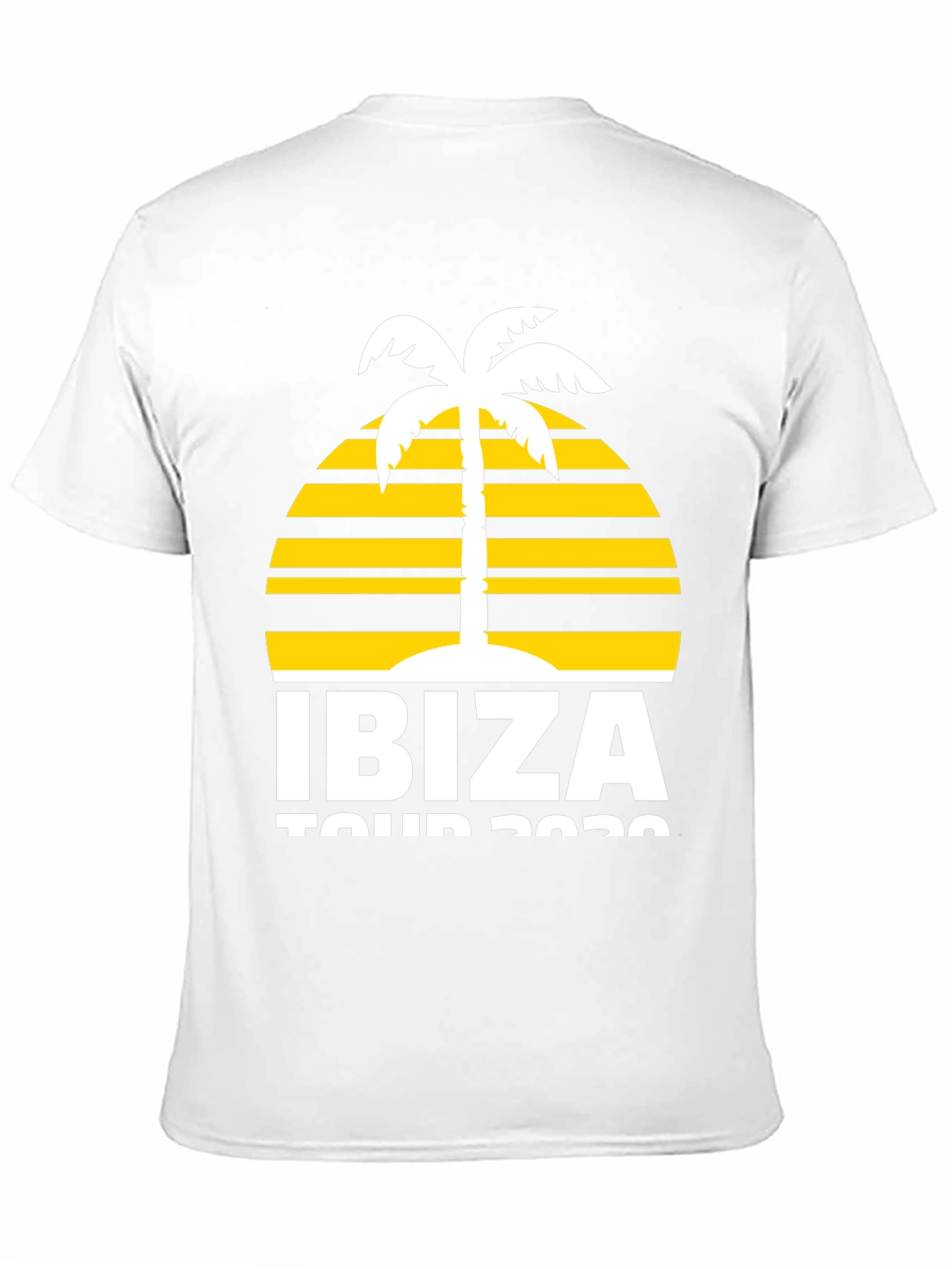 Ibiza Tour 2020 Graphic T-Shirt - Palm Tree Design