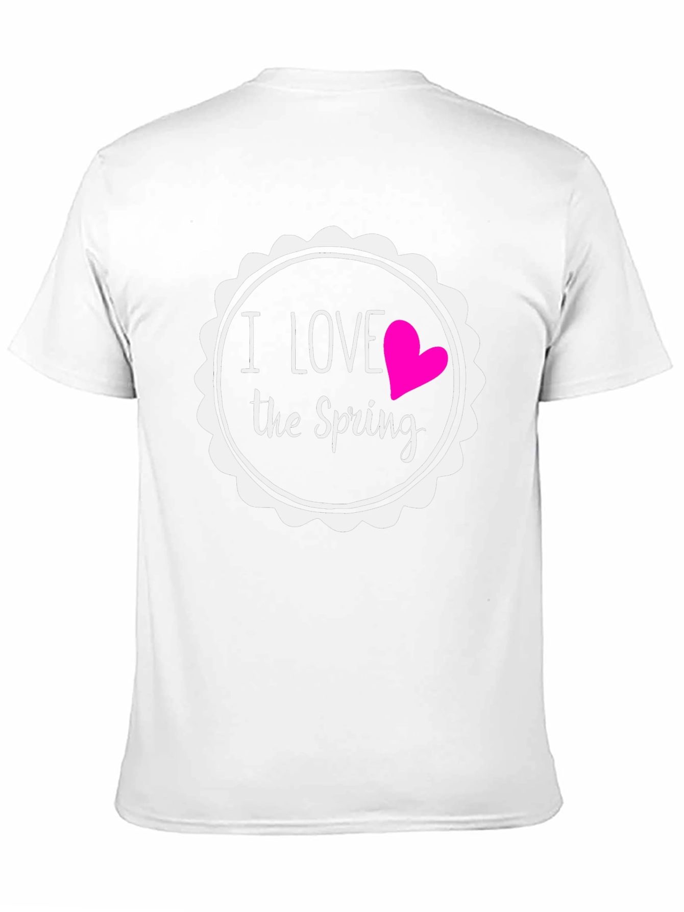 I Love the Spring Black T-Shirt