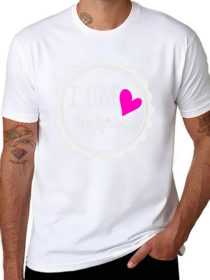 I Love the Spring Black T-Shirt