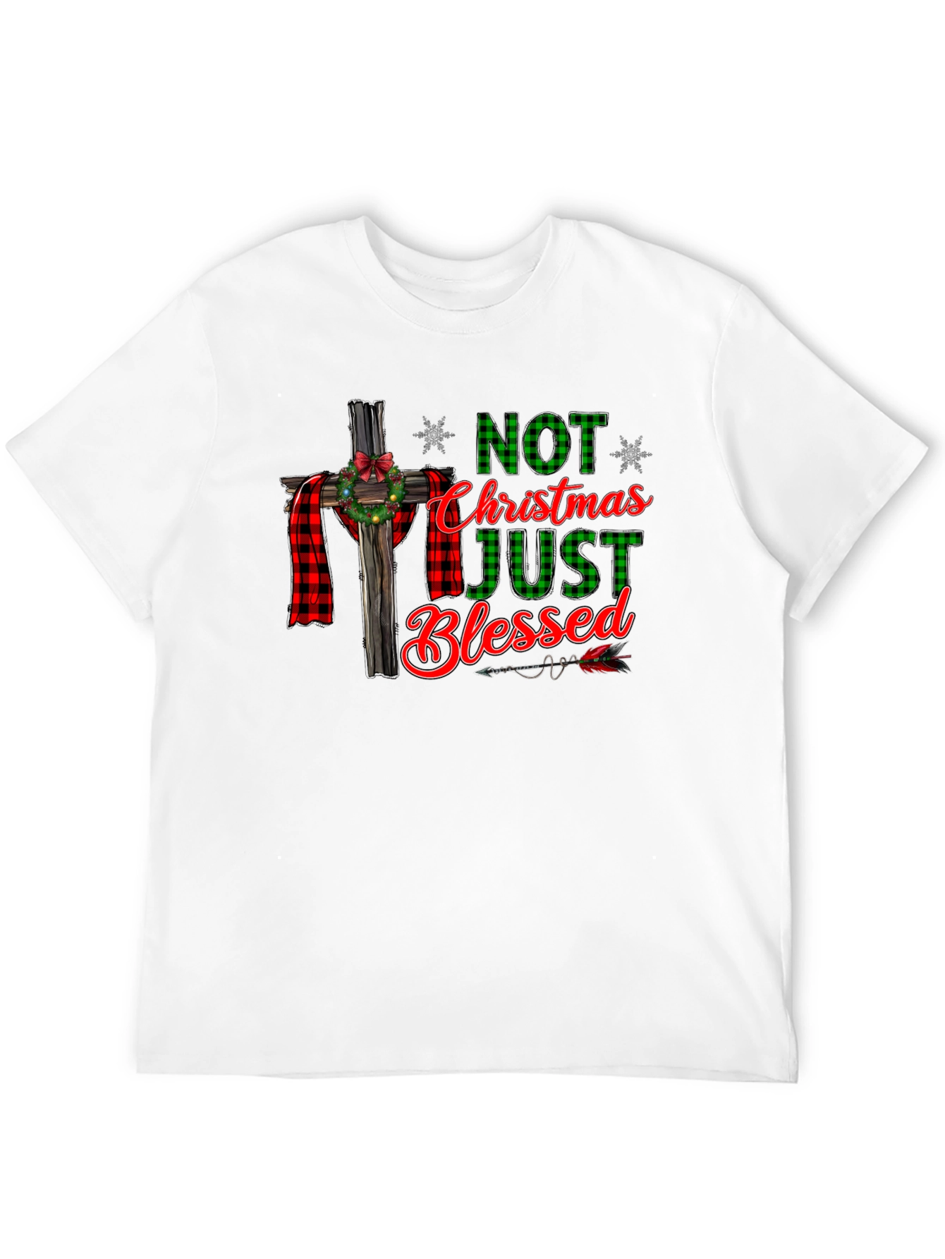 Not Just Christmas Blessed Graphic T-Shirt