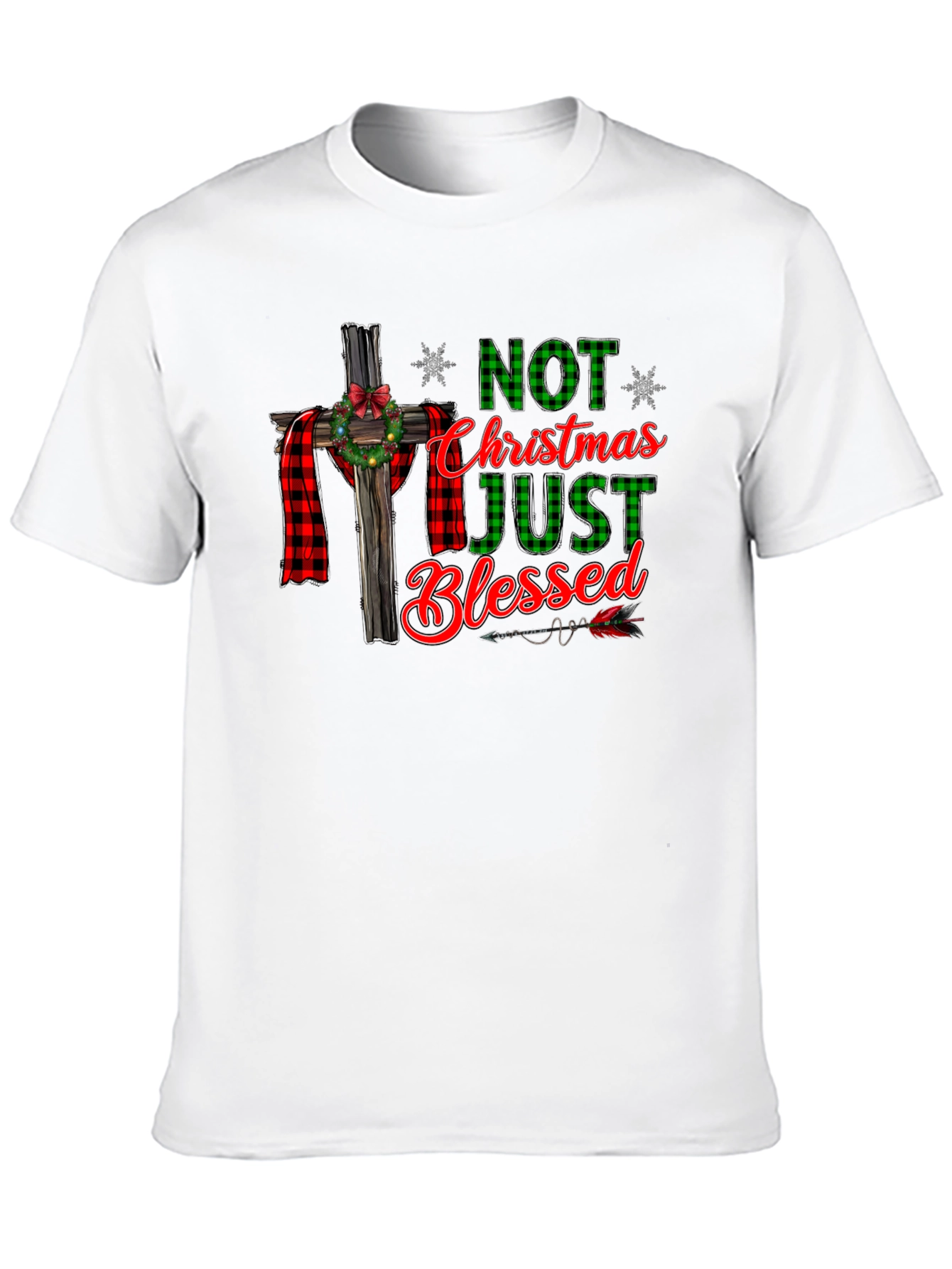Not Just Christmas Blessed Graphic T-Shirt