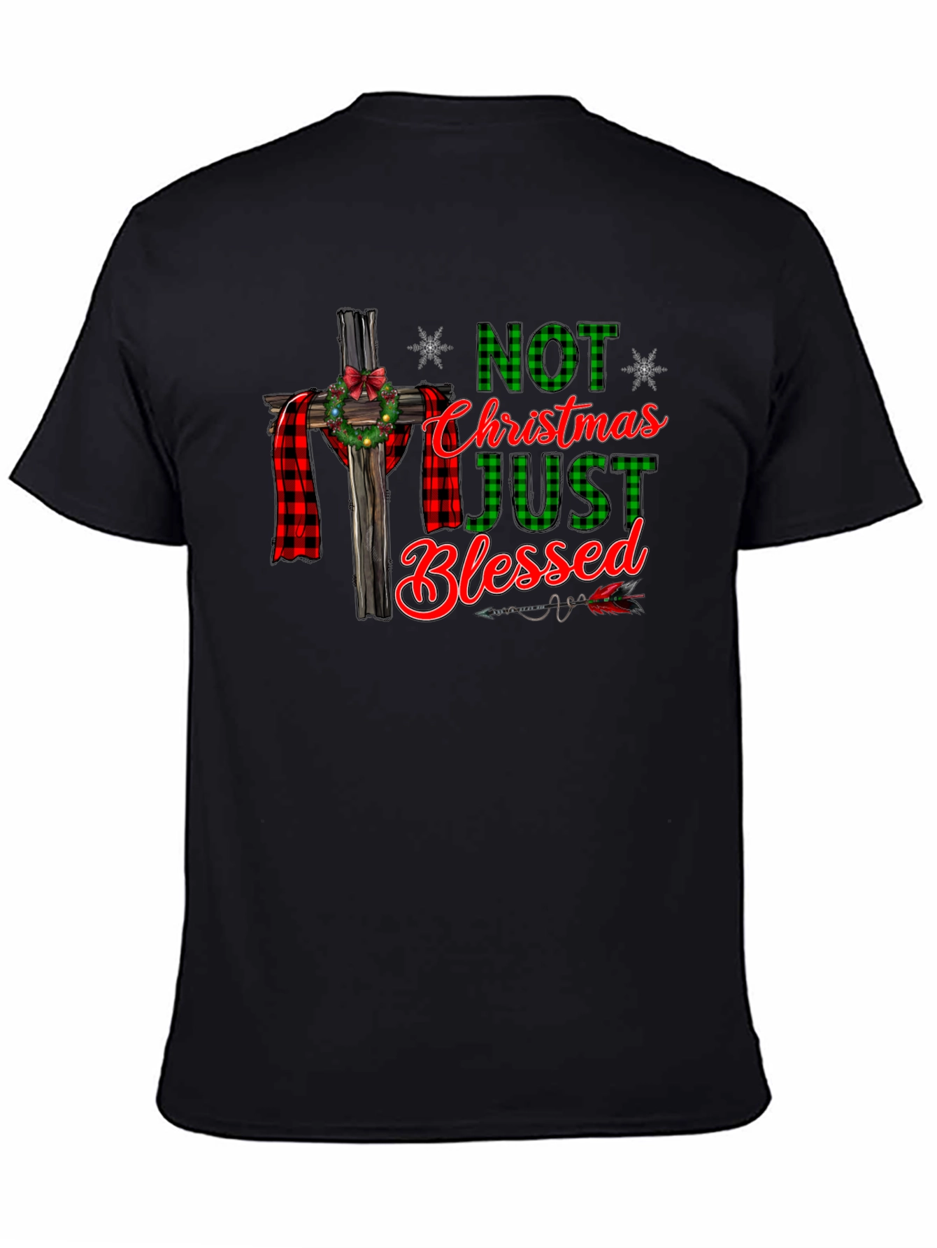 Not Just Christmas Blessed Graphic T-Shirt