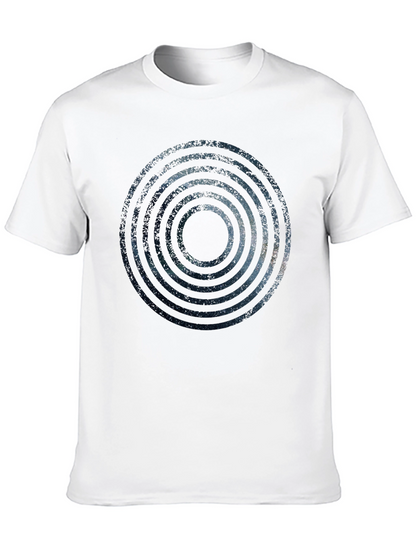 Cosmic Rings Graphic Black T-Shirt