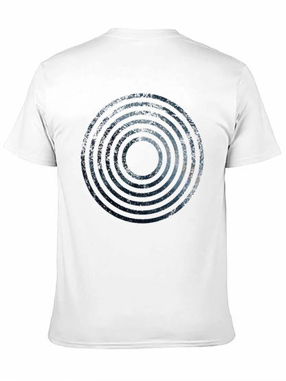 Cosmic Rings Graphic Black T-Shirt