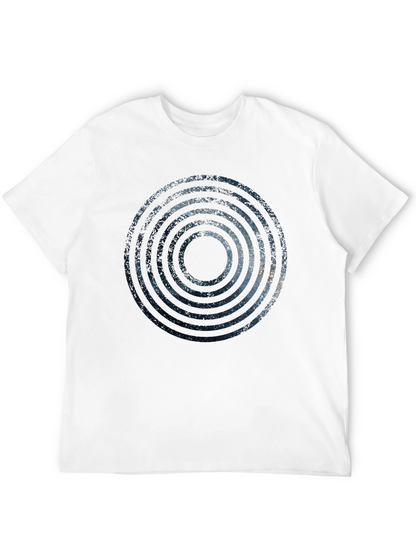 Cosmic Rings Graphic Black T-Shirt