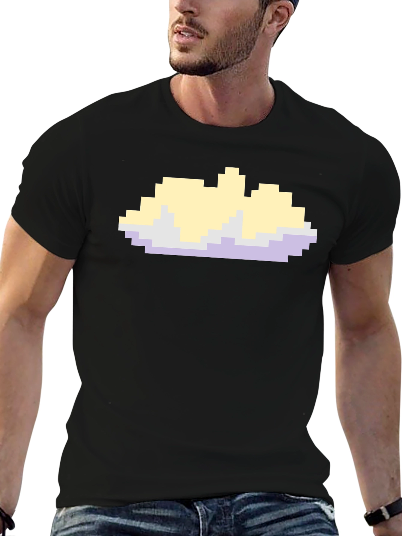 Pixel Cloud T-Shirt - Retro Gaming Style