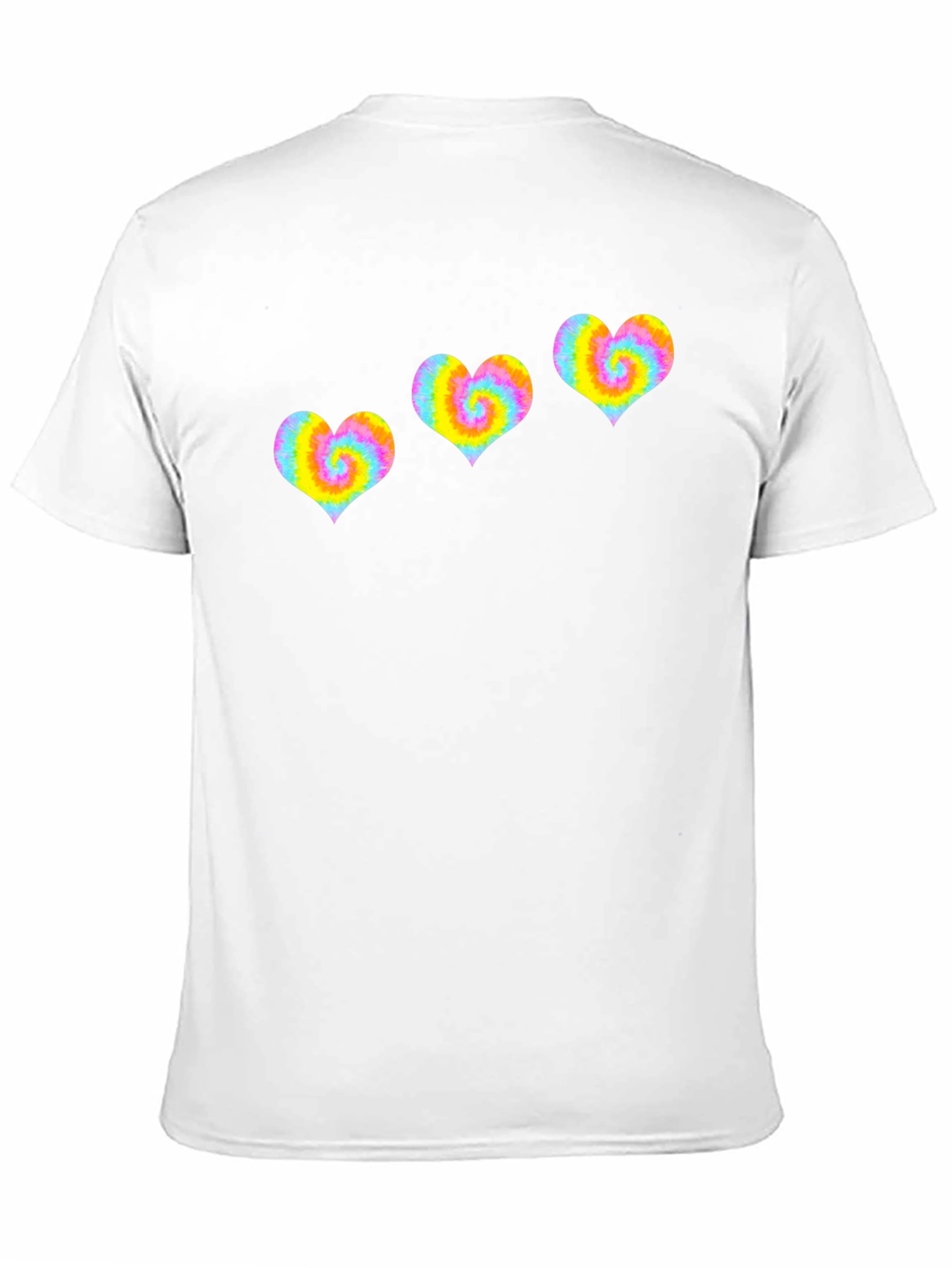 Tie Dye Heart Graphic Tee - Black