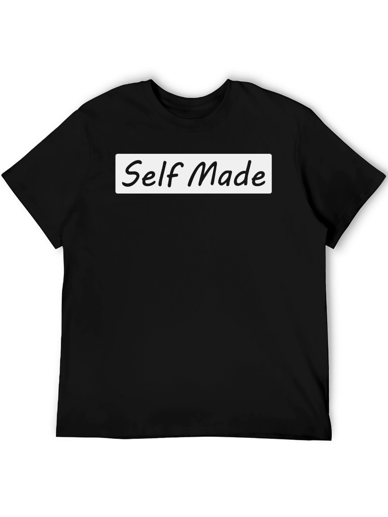 Self Made T-Shirt - Black Casual Tee