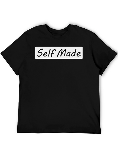 Self Made T-Shirt - Black Casual Tee