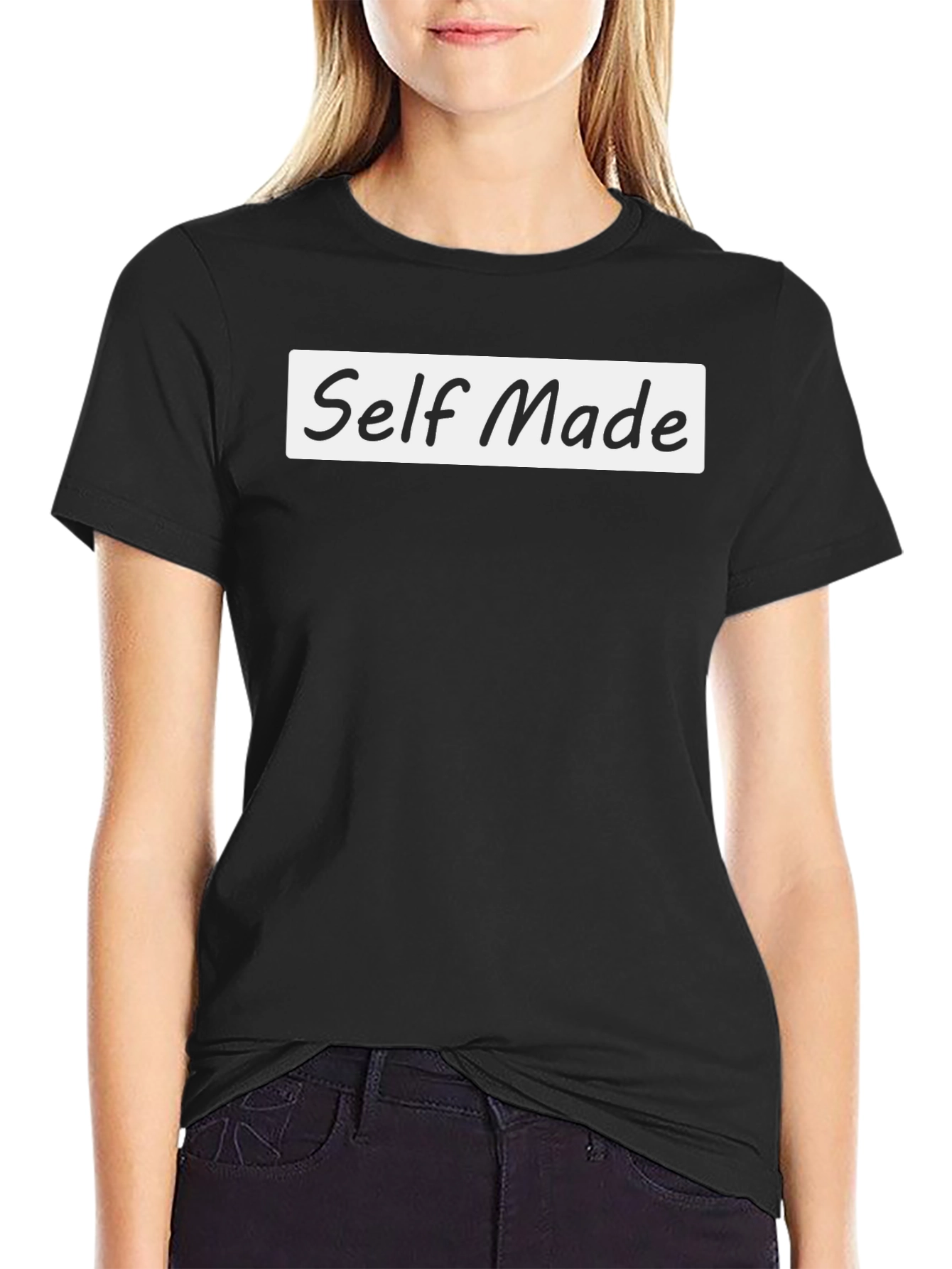 Self Made T-Shirt - Black Casual Tee