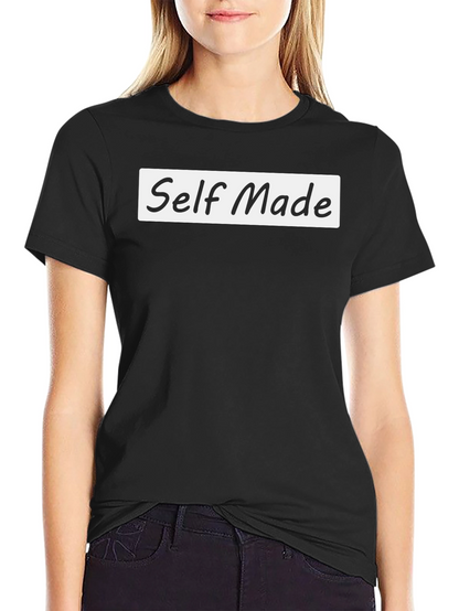 Self Made T-Shirt - Black Casual Tee