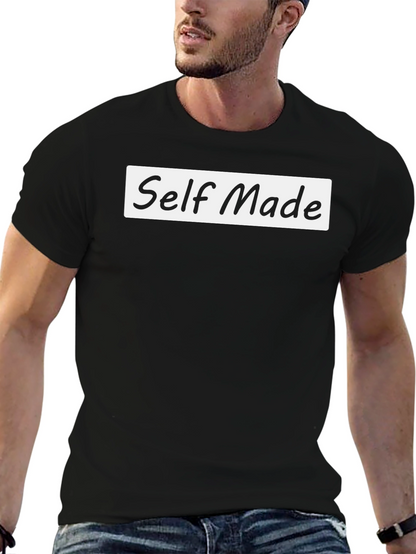 Self Made T-Shirt - Black Casual Tee