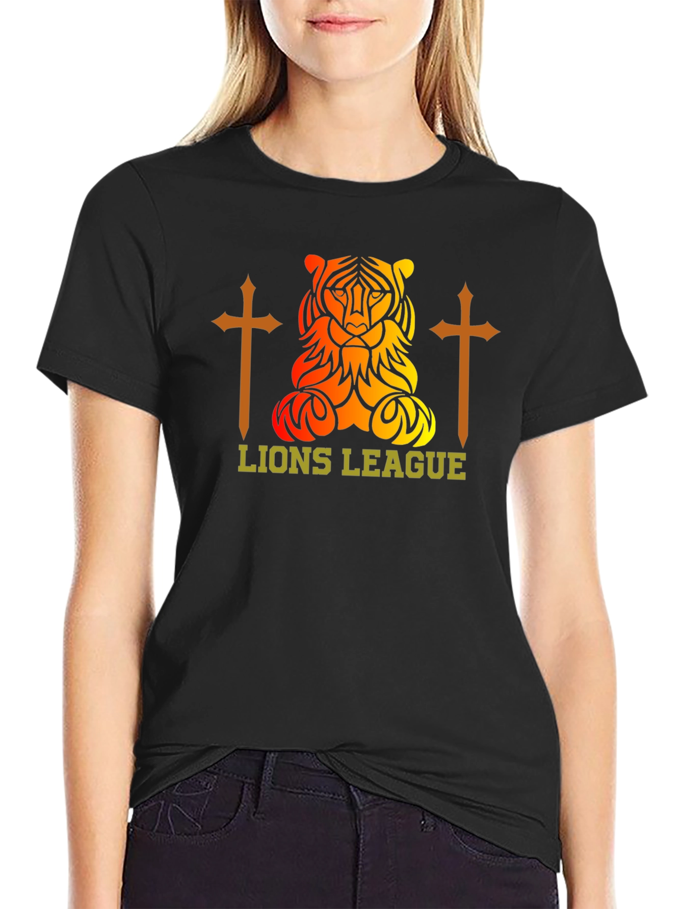 Lions League Graphic Tee - Black
