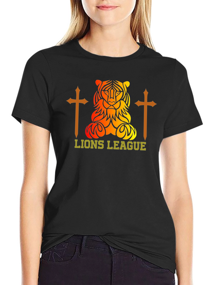 Lions League Graphic Tee - Black