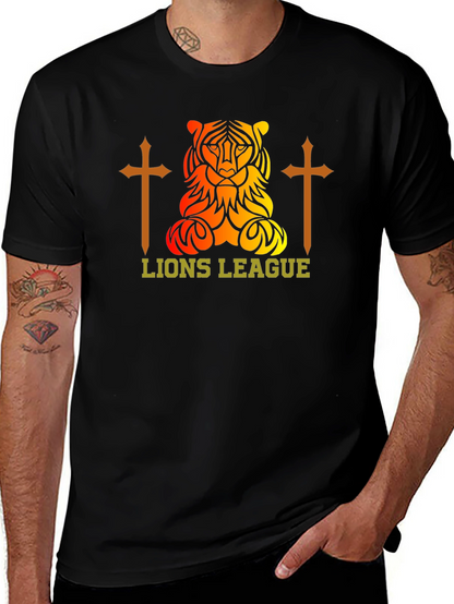 Lions League Graphic Tee - Black