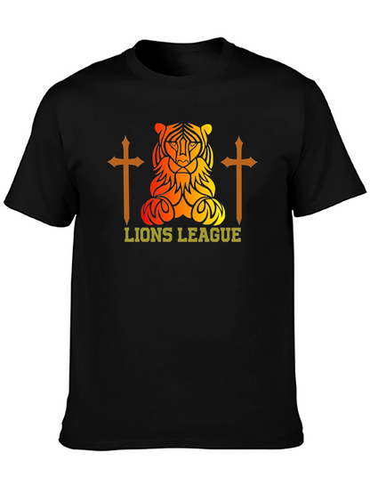 Lions League Graphic Tee - Black