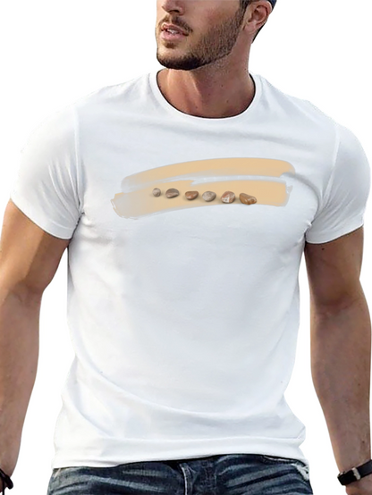 Unique Pebble Art Black T-Shirt