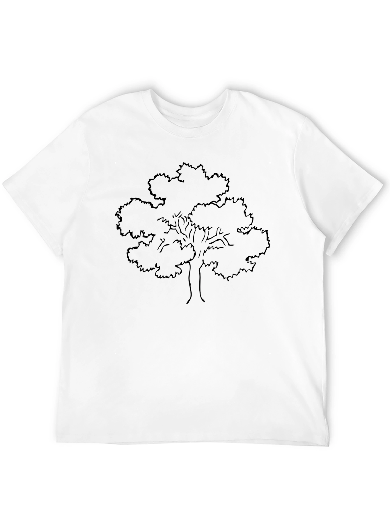 Black Tree Graphic Tee - Nature Inspired Style