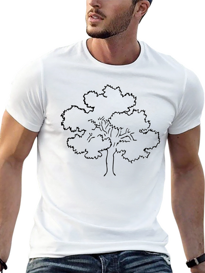 Black Tree Graphic Tee - Nature Inspired Style